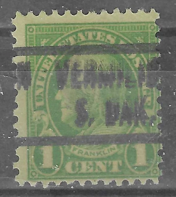 SOUTH DAKOTA PRECANCELS, 1c 1926, VERMILION, TYPE 466 2.49 PicClick