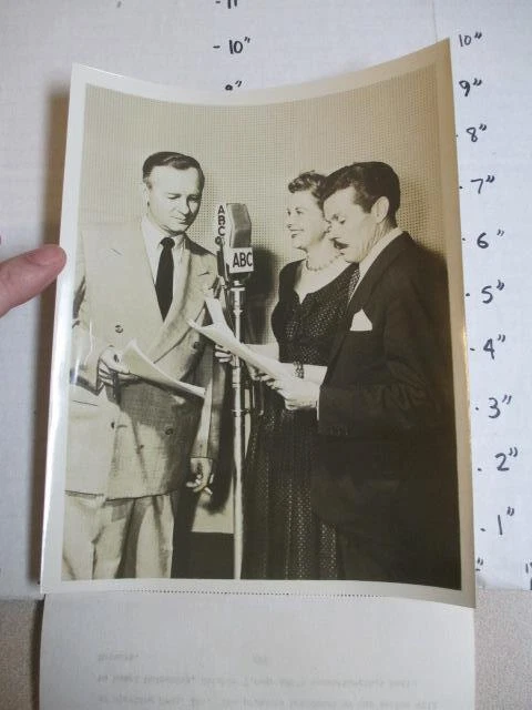 ABC radio show photo 1954 MYSTERY THEATER Les Damon Virginia Dwyer Walter Burke