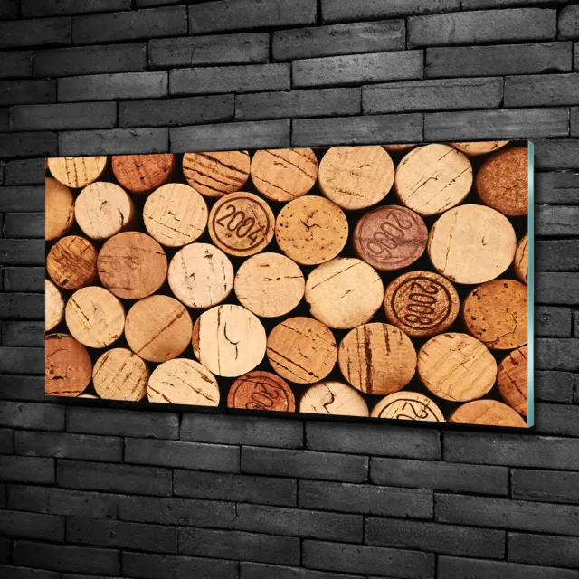 La Pared Decoración Hogar Imagen Vidrio Templado Moderna 100x50 Corchos de vino