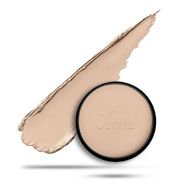 Olivia 100% Waterproof Pan Cake Dark Beige Makeup Concealer Shade No.28