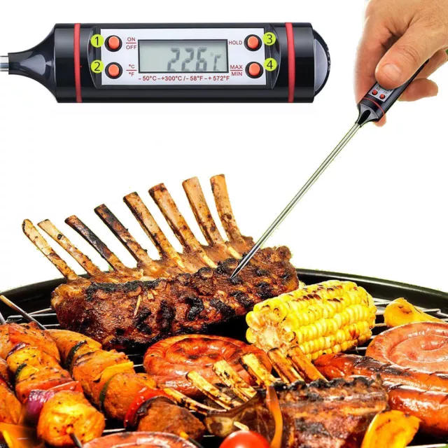 Termometro Da Cucina Digitale Alimentare Chef Cibo Sonda Alimenti Laboratorio