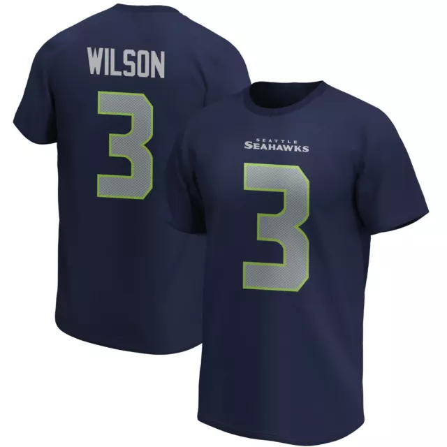 NFL T-Shirt Seattle Seahawks Russell Wilson 3 Redburn NN5 Football Trikot Jersey