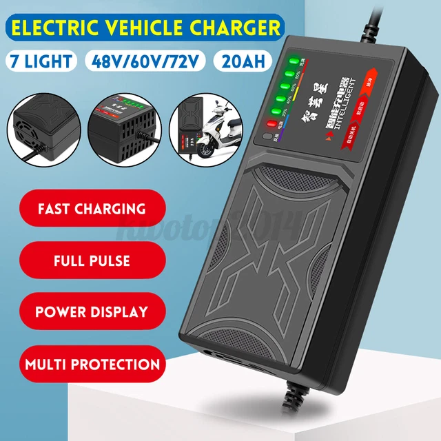 48V 20AH/60V 20AH/72V 20AH 7Light Electric Vehicle Battery Charger