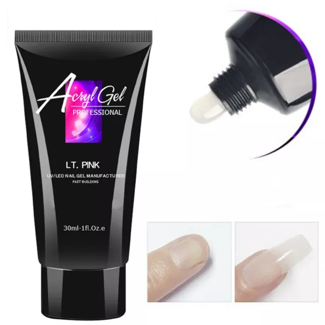 Poly UV Nagel Gel Nagelverlängerung LED Builder Acryl Tube Nail Extension 30ML