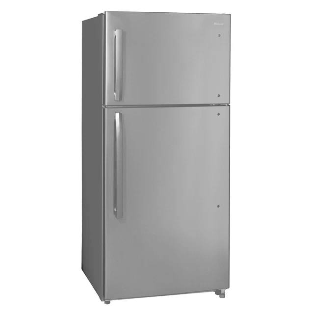 18 CUFT 2 Door Fridge Upright Freezer Refrigerator Freestanding Built