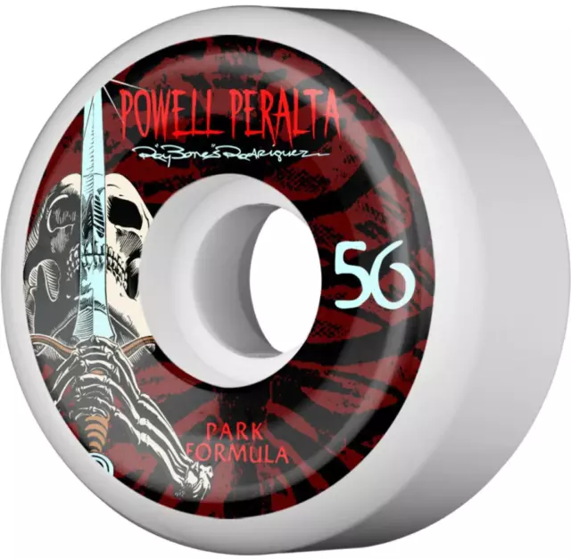 Powell Peralta Räder Rodriguez Schädel & Schwert 4 90a weiß 56 mm 4er-Pack POW-SKW-1028