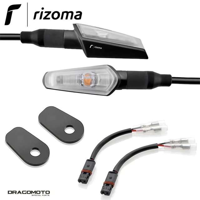Clignotants Arrière Moto Compatibles BMW R1250GS, R1300GS, S1000RR, Etc. - Lentille Claire/Fumée, 12V
