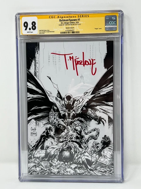 Batman Spawn #1 2023 DC Image Comics Signed Todd McFarlane 1:666 Variant CGC 9.8