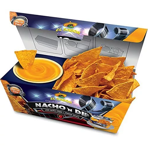 El Sabor Nacho n Dip Cheese Chili Nachos mit Cheese Dip 175g 6er Pack