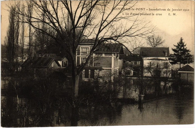 CPA AK Joinville le Pont L'Ile Fanac pendant la crue FRANCE (1283484)