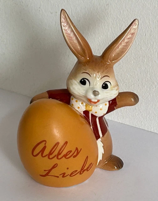 Goebel Osterhase Snow White Hasenpaar "Forever", Mit Herz, Elegantes