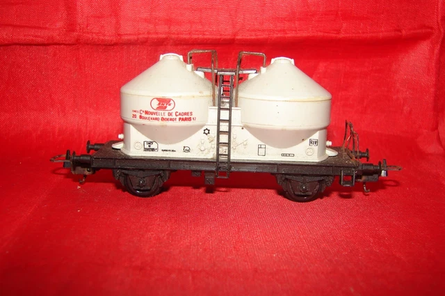 Lot 5 Wagons SMCF HO – Citerne SHELL, Silo Ciment, Couvert – Occasion – SNCF