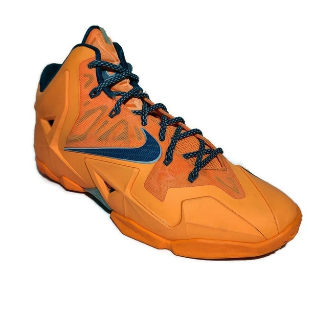 NIKE LEBRON JAMES XI Atomic Orange Men display picture 2