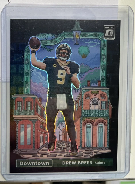 🔥2021 Donruss Optic DREW BREES Downtown Black Pandora PRIZM /25 SSP Saints🔥