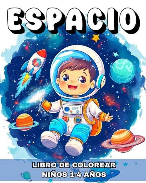 ESPACIO LIBRO DE Colorear para Nios de 1 a 4 Aos : Dibujos para ...