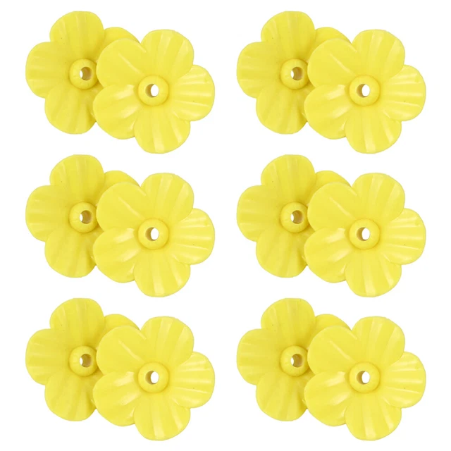 20 Pcs Fleurs Nourricières De Mangeoire Pour Colibris Accessoires Jaunes