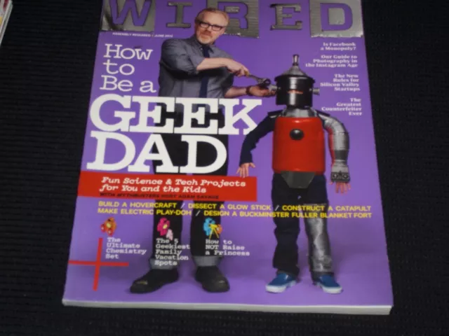 2012 June Wired Magazine - Geek Dad Adam Savage Nice Front Cover - L 18575