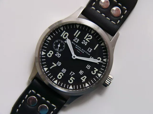w3 42mm Vintage Hamilton Project - Quadrante militare - Calibro decorato 921