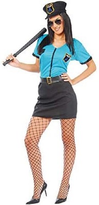 Guirca COSTUME CARNEVALE AGENTE DI POLIZIA VESTITO ADULTO GUIRCA POLIZIOTTA DONNA 