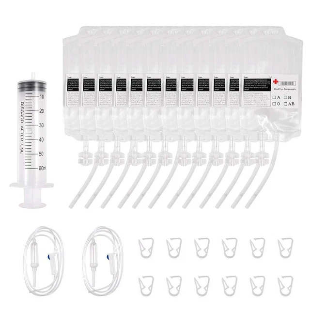 Nurses Day Party Cups IV Bags - 10 Pack Blood Bag Drink Container ...