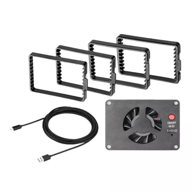 Camera Cooling Fan Black Live Broadcast Short Video Recording Low Noise