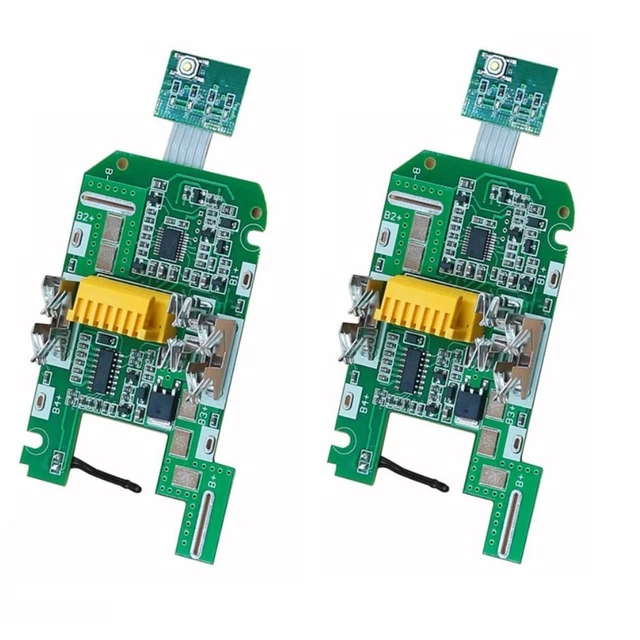 2pcs BL1830 Chargement Protection Circuit Board For-18V Pile Clignotant