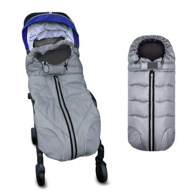 Waterproof Universal Baby Stroller Sleeping Bag Footmuff Sack Grey