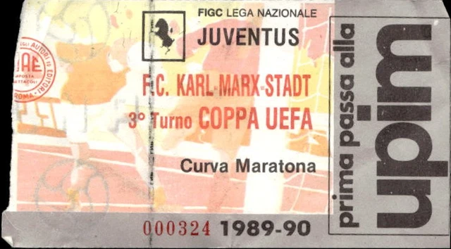 Ticket Match Zénit Leningrad Vs VfB Stuttgart - Coupe UEFA 1989/90 (collection)