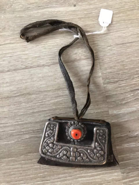 Mechak Ancien Briquet Tibétain à silex Inde XIXéme Corail ?