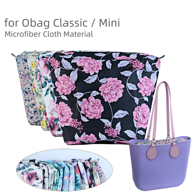 O BAG MICROFIBER Cloth Inner Lining Insert Zipper Pocket for Classic ...