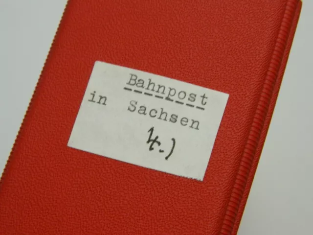 Ringbuch Bahnpost in Sachsen Pamphlet Kopien aus dem Schrank v. Sammler Alb-1810