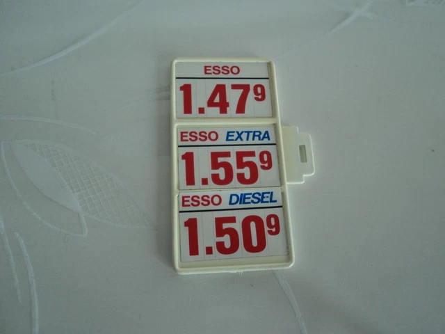 PLAYMOBIL VINTAGE STATION essence ESSO pancarte tarifs du set 3439 de 1981 EUR 5,00 - PicClick FR