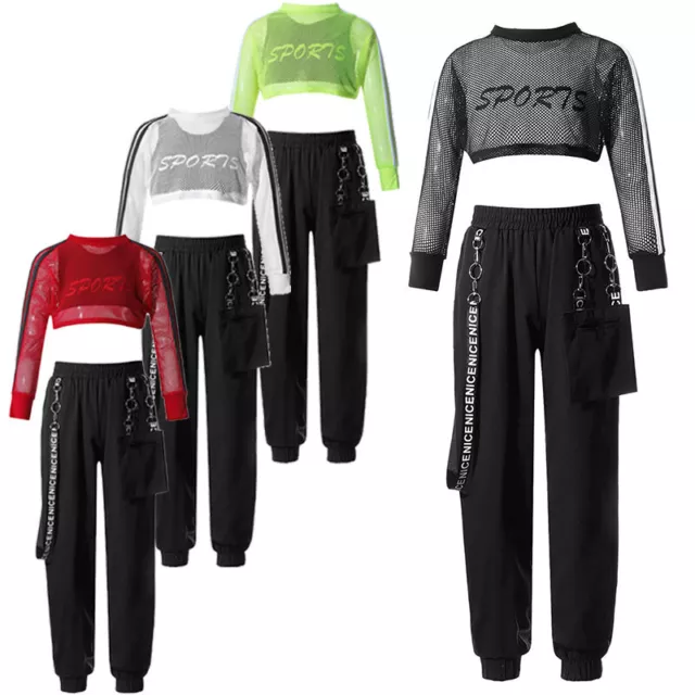 Set sportivo tuta bambina prestazioni top + gilet + set pantaloni rete 3