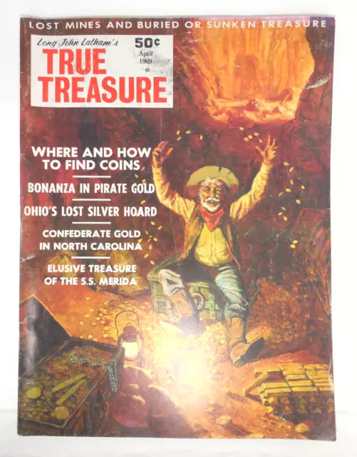 Vintage True Treasure Magazine April 1969 Lost Mines Detecting Vintage True Treasure Magazine April 1969 Lost Mines Detecting