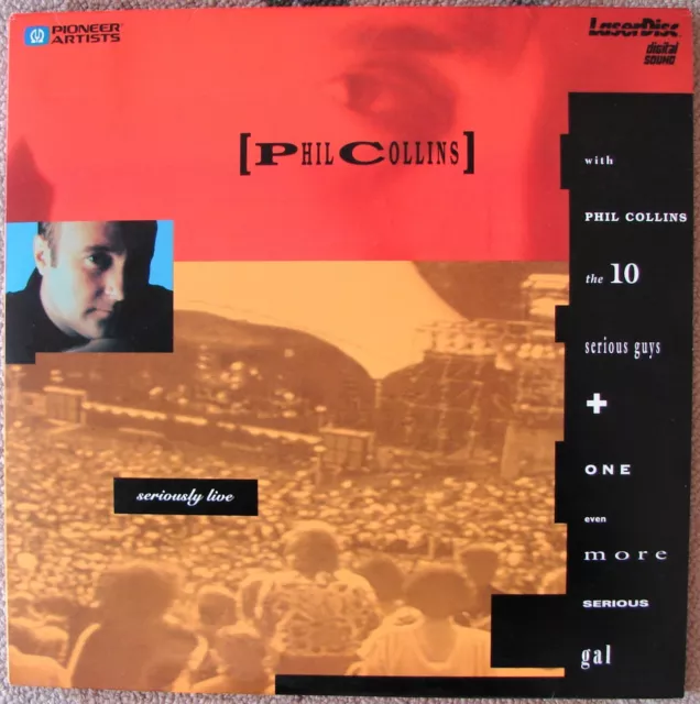 Phil Collins SERIOUSLY LIVE 1990  Berlin Germany Concert  2-Disc Set  LASERDISC