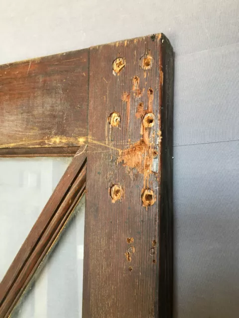 1 Antique Exterior 12 Lite Diamond Pattern 30x80 Entryway Door VTG Old 453 -21B 8