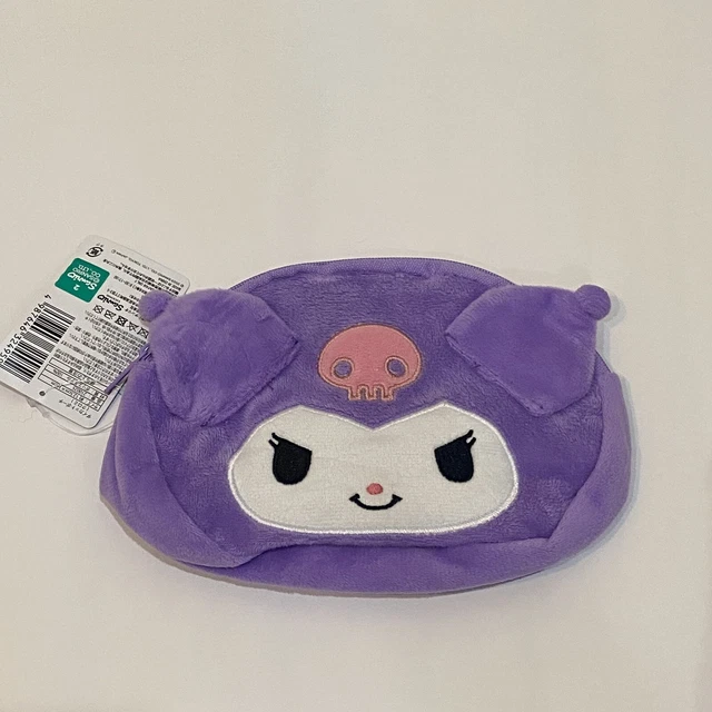 DAISO JAPAN SANRIO pouch Kuromi fluffy character goods makeup bag