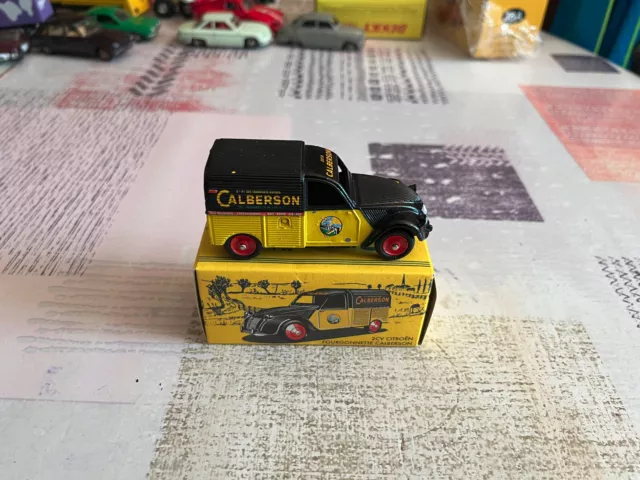 Voiture miniature 2CV Citroen Fourgonnette Calberson CIJ Norev au 1/43