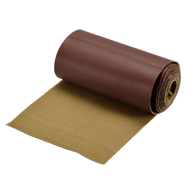 Sintetico Pelle Lenzuola,PU Pelle per Creazione Artigianato,10x135cm Marrone
