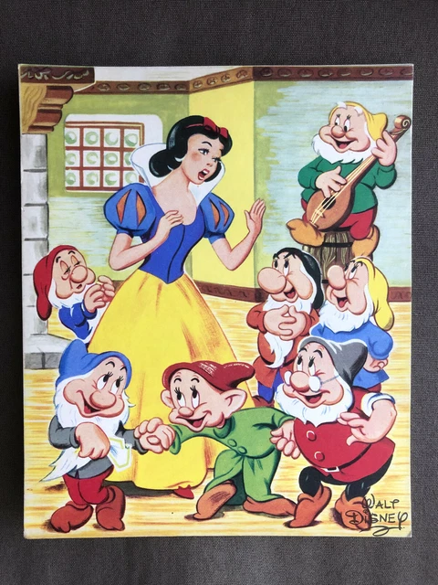 Walt Disney Disque 45 Tours Phonoscope Blanche Neige Et Les 7 Nains Annees 50 Eur 14 90 Picclick Fr