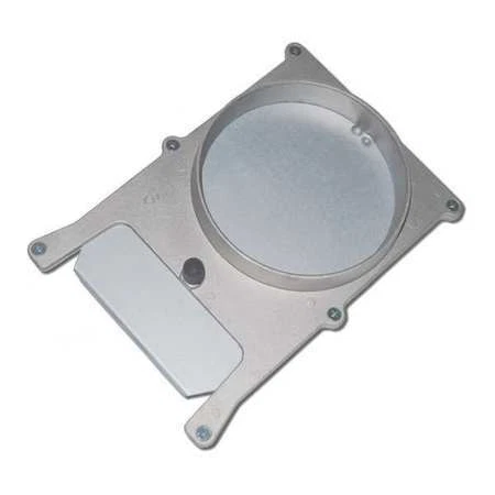 American Blower Supply Bgf03 Manual Blastgate, Cast Aluminum Body, Galvanized