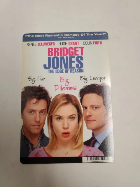 Bridget Jones The Edge Of Reason BLOCKBUSTER  DVD BACKER CARD ONLY 5.5"X8"