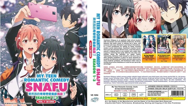 ANIME DVD ENGLISH DUBBED MY Teen Romantic Comedy SNAFU Season 1 3 1 38End GIFT 41.52 PicClick AU