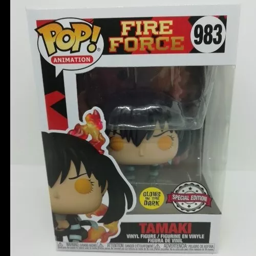 Funko Pop Fire Force Tamaki GITD #983 + Free Protector