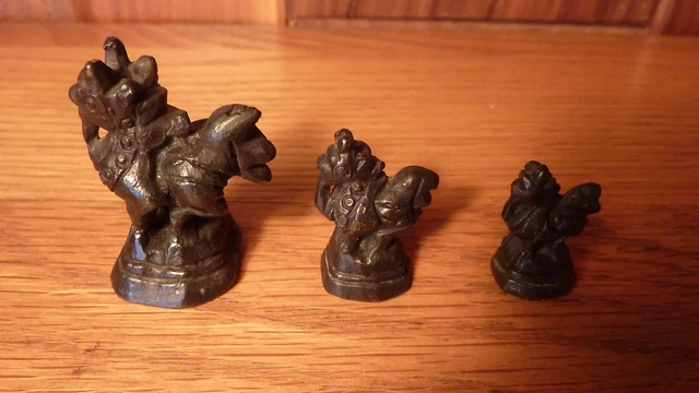 Vintage Burmese Solid Bronze Opium Scale Weight - Hintha Bird Figurine #5 4