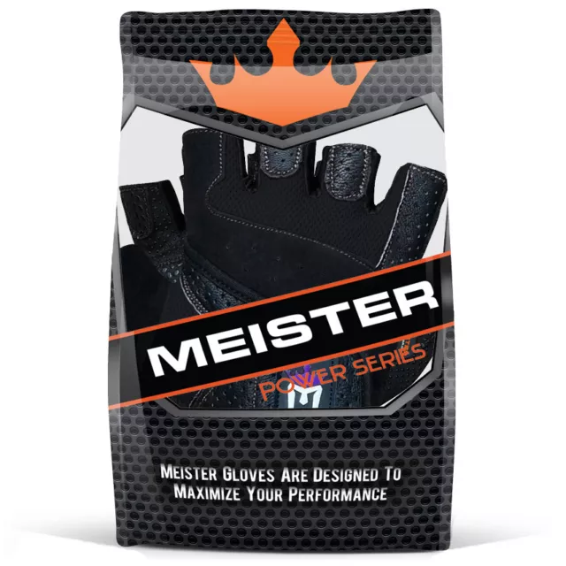 Meister Women's Fit Weight Lifting Gloves Femmes Gym Sport Crossfit Neuf Noir 5