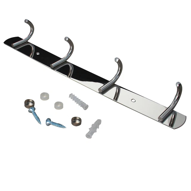 1Pcs Stainless Steel Hook Coat Robe Clothes Hat  Wall Mounted Hanger Towel Rack