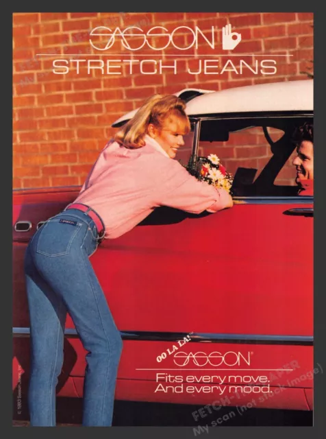 Vintage 1990s Print Ad Kmart Sasson Jeans Fashion Apparel 