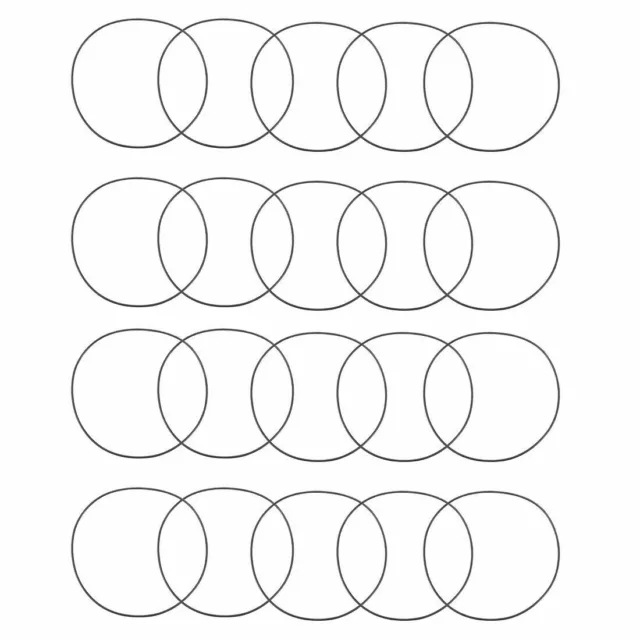 20pcs Black Nitrile Butadiene Rubber NBR O-Ring 42mm Inner Dia 0.7mm Width ✦KD