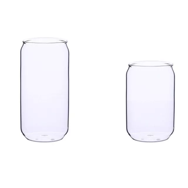 3-Teiliges Set Kreatives HitzebestäNdiges Glas Wasserbecher Dosen Milchtee 2979